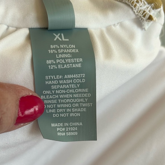 ANTONIO Melani Poolside Tie Front Bralette Swim Top size XL NWT - Picture 6 of 8